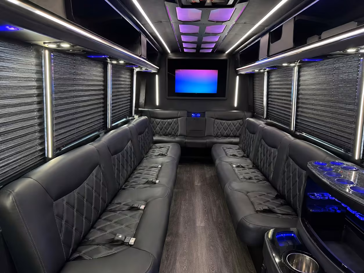 miami party bus interior